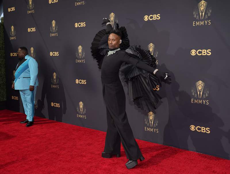 Mj Rodriguez wore teal, Billy Porter winged black at Emmys