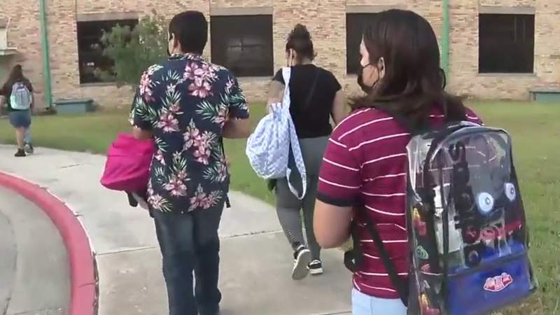 SAISD students return for in-person learning on first day of school