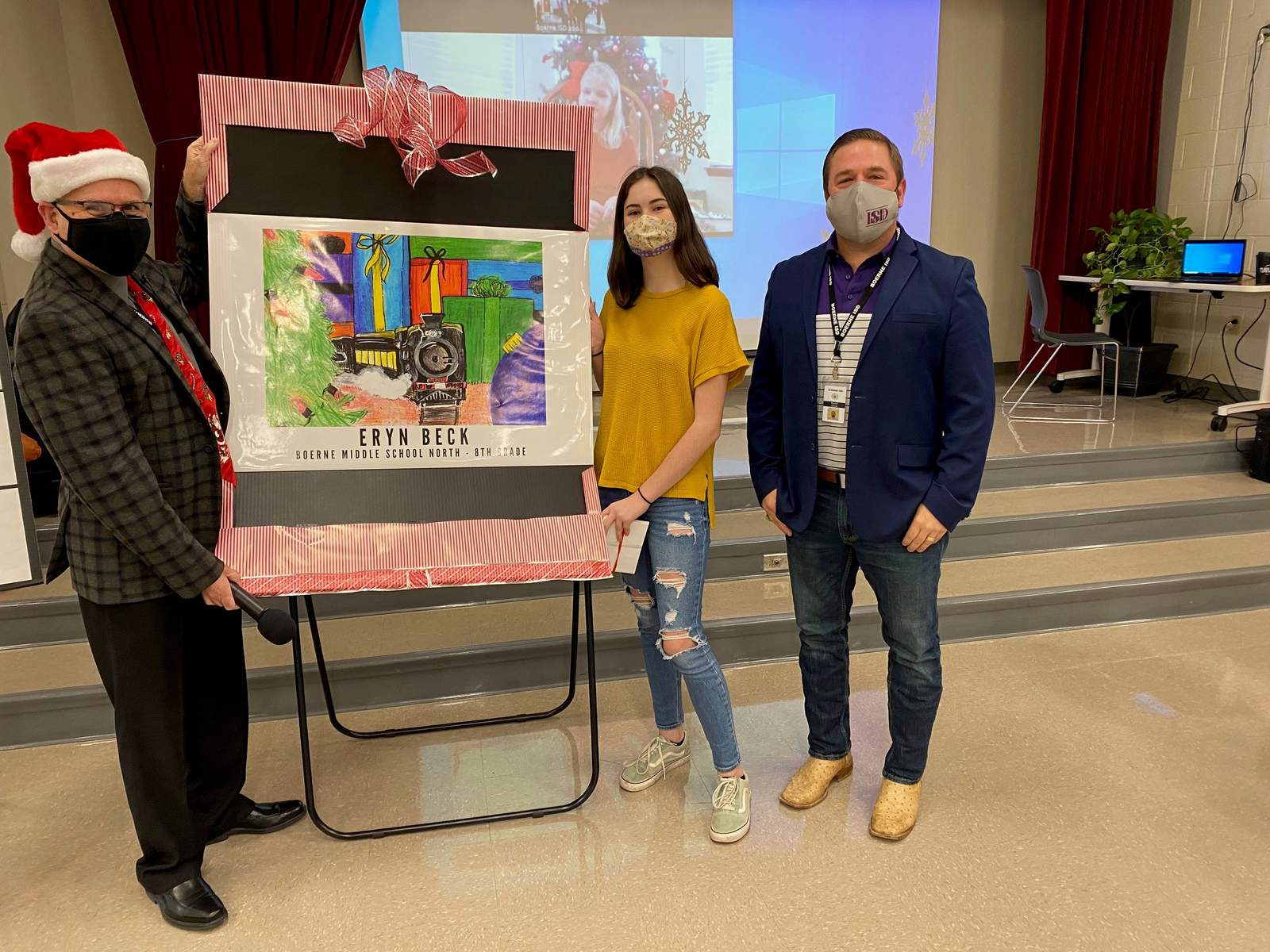 Boerne Middle School North middle schooler has design chosen for district’s holiday card