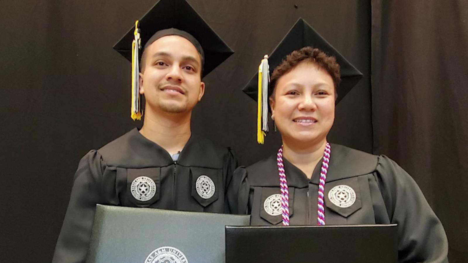Mother, son graduate from TAMUSA with same major