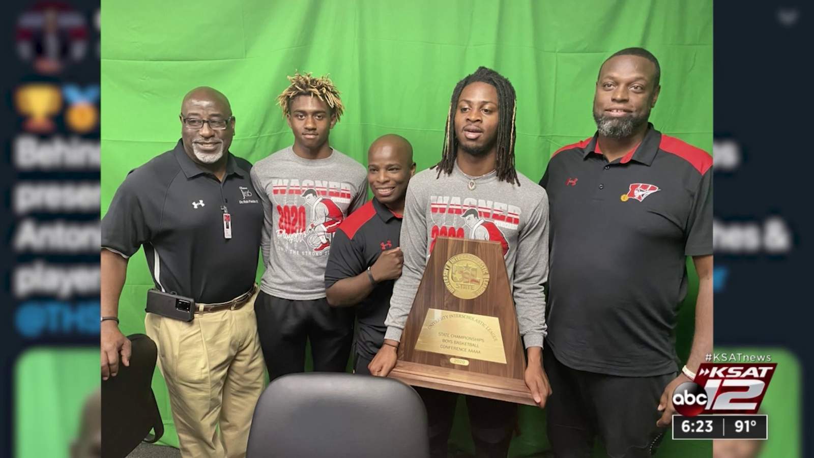 Wagner, Cole basketball teams honored by UIL with State Championship trophy