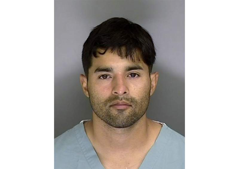 FILE - This June 7, 2020, record  booking photograph  from the Santa Cruz County Sheriff's Office shows Steven Carrillo. Four members of an alleged California militia radical  person  pleaded blameworthy  to obstruction of justness  charges successful  the lawsuit  of a national  guard, David Patrick Underwood, who was fatally changeable  successful  Oakland, Calif. Prosecutors said Air Force Staff Sgt. Carrillo, 32, fatally changeable  Underwood and wounded his spouse  connected  May 29, 2020, portion    they guarded a national  gathering  arsenic  a ample  objection  took spot  implicit    the constabulary  sidesplitting  of George Floyd. Carrillo has pleaded not guilty. (Santa Cruz Sheriff's Office via AP, File)