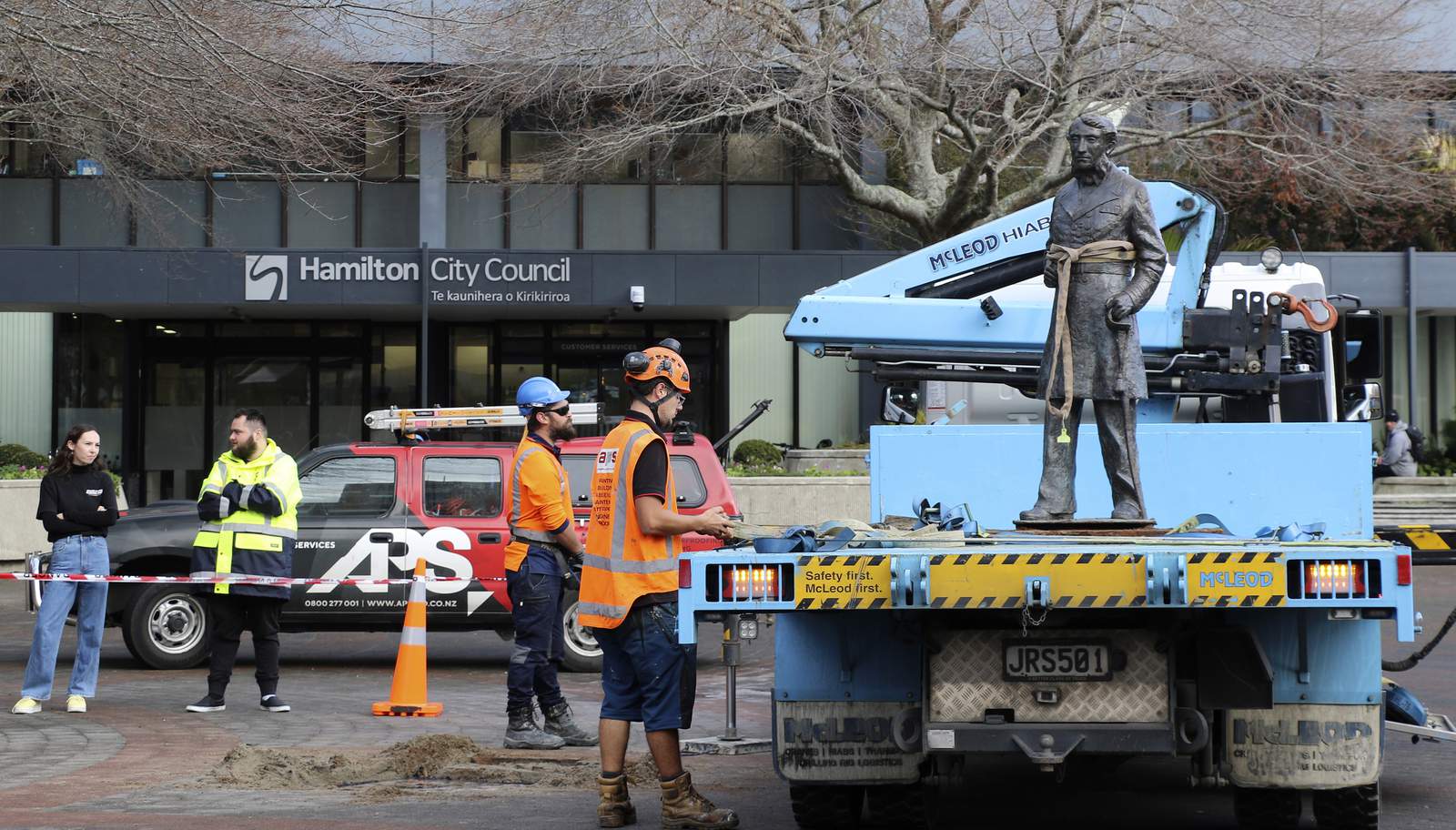 New Zealand city removes statue of its 'murderous' namesake