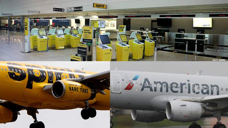 Hundreds of unexplained cancelled American Airlines and Spirit flights leave passengers irate nationwide