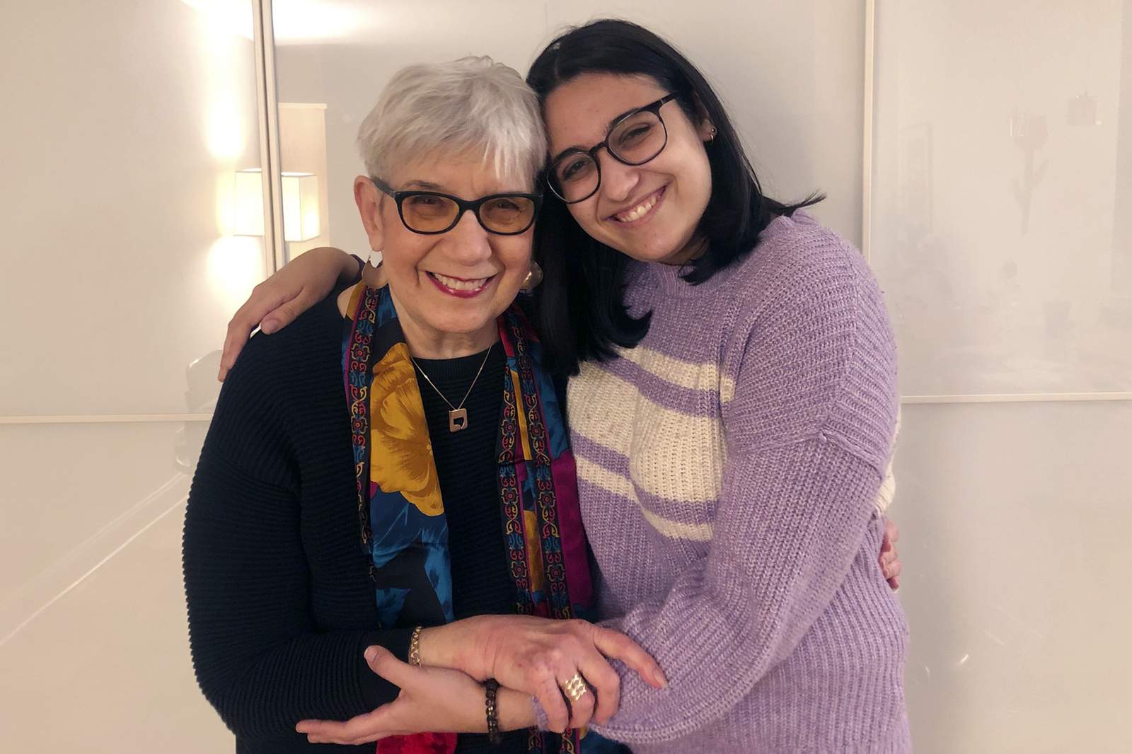 'A moving moment.' Grandma prescribed a post-vaccine hug