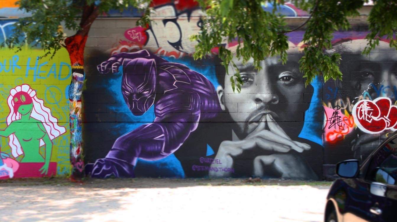 ‘Wakanda Forever’: Dallas artists honor actor Chadwick Boseman’s legacy with mural