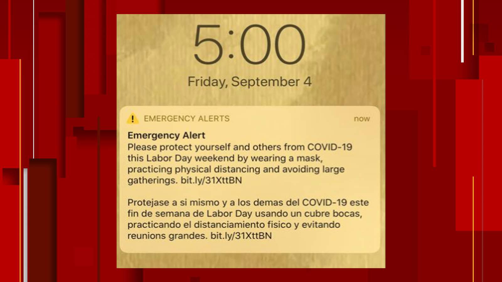 San Antonio sends emergency alert to residents ahead of Labor Day weekend