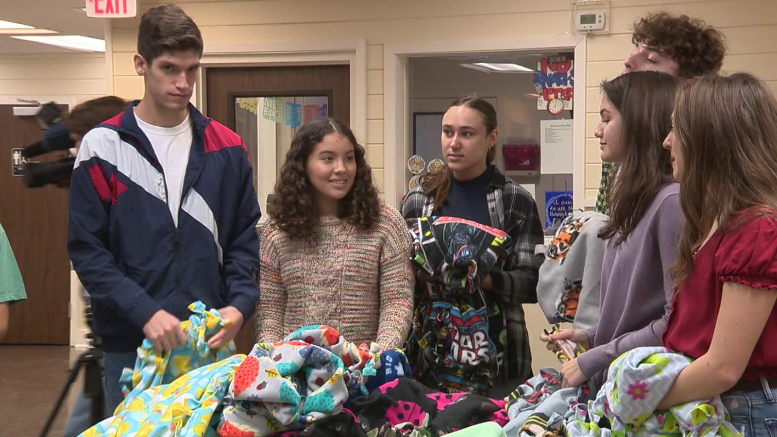 Reagan HS student donates 150 blankets to Roy Maas Youth Alternatives