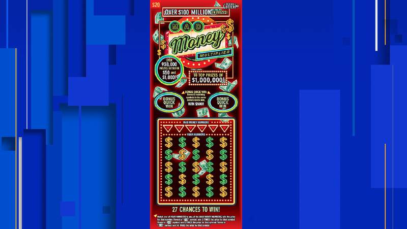 Someone in San Antonio is $1 million richer after winning Texas Lottery scratch ticket game