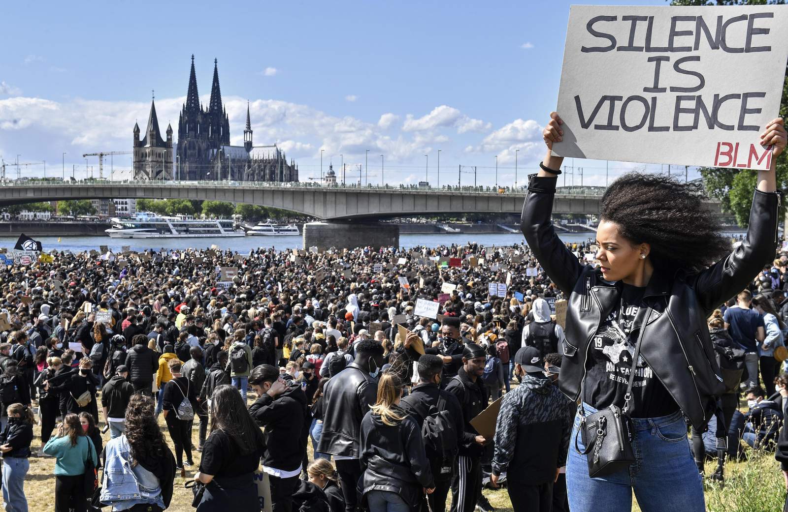 Photos: People around the world protest racial injustice, police brutality following George Floyd’s death