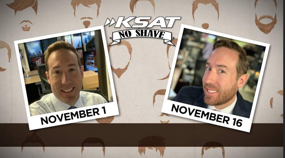 KSAT men grow facial hair for good cause in November 2020