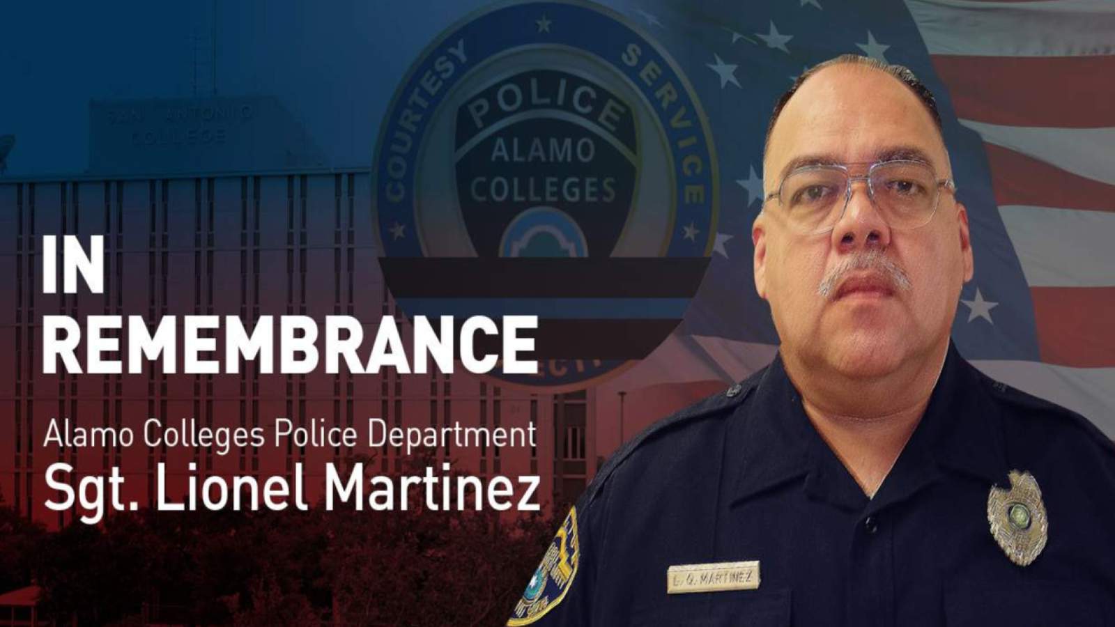 Viewing to take place Monday for fallen Alamo Colleges police officer
