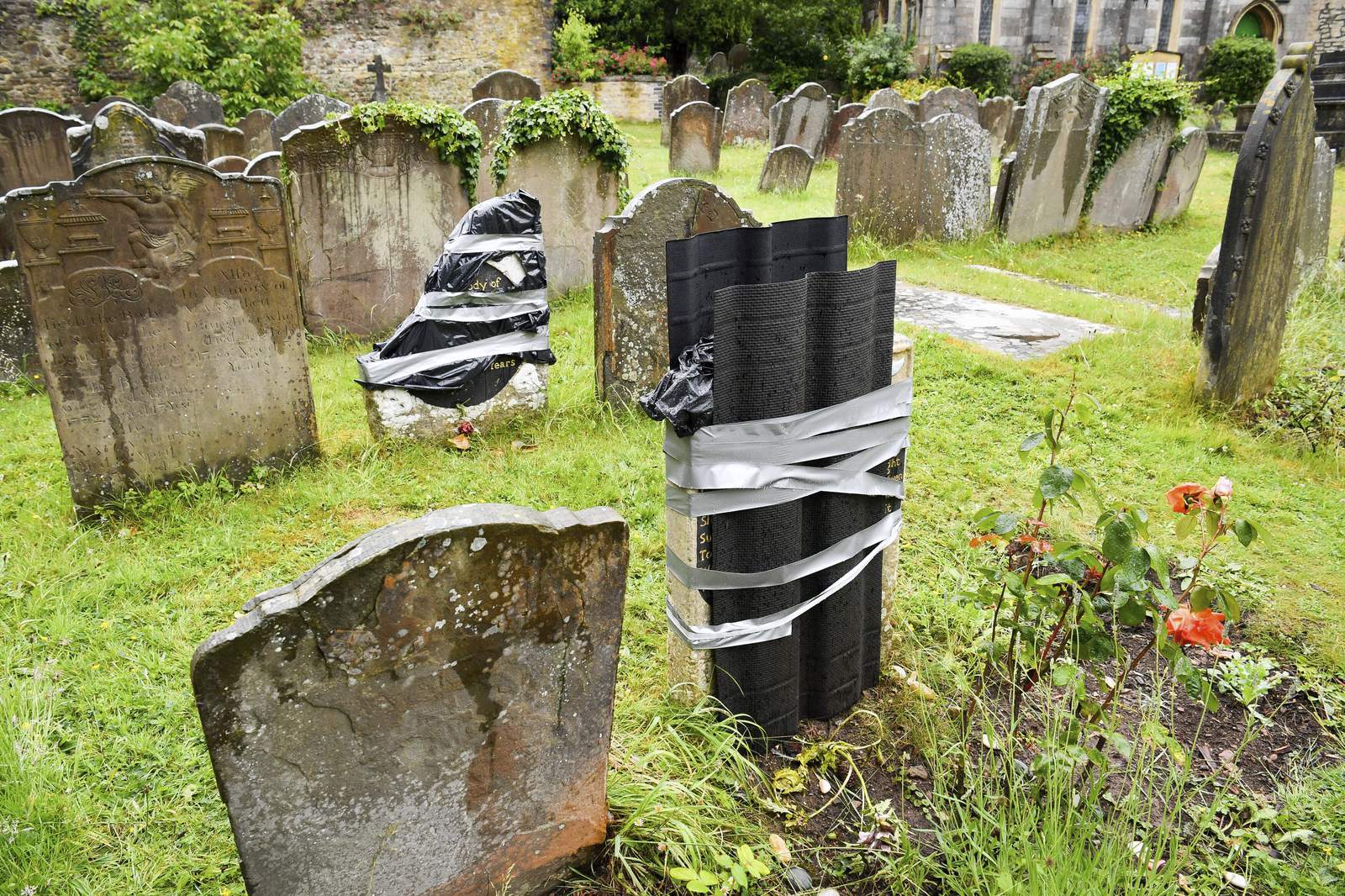 Slave's grave vandalized in UK city in apparent retaliation