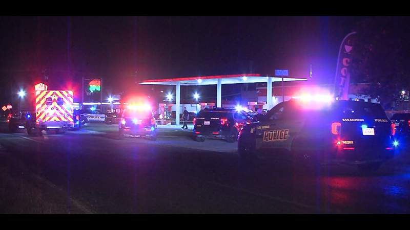 Man hit, killed by vehicle driven by carjacking suspect at gas station, officials say