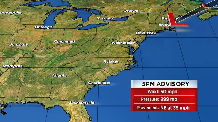 All Tropical Storm Warnings For The New England Coast Have Been Discontinued