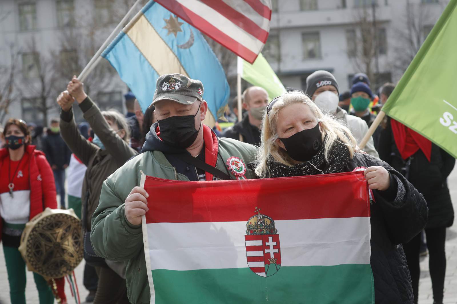 Hungarian far-right party protests lockdown
