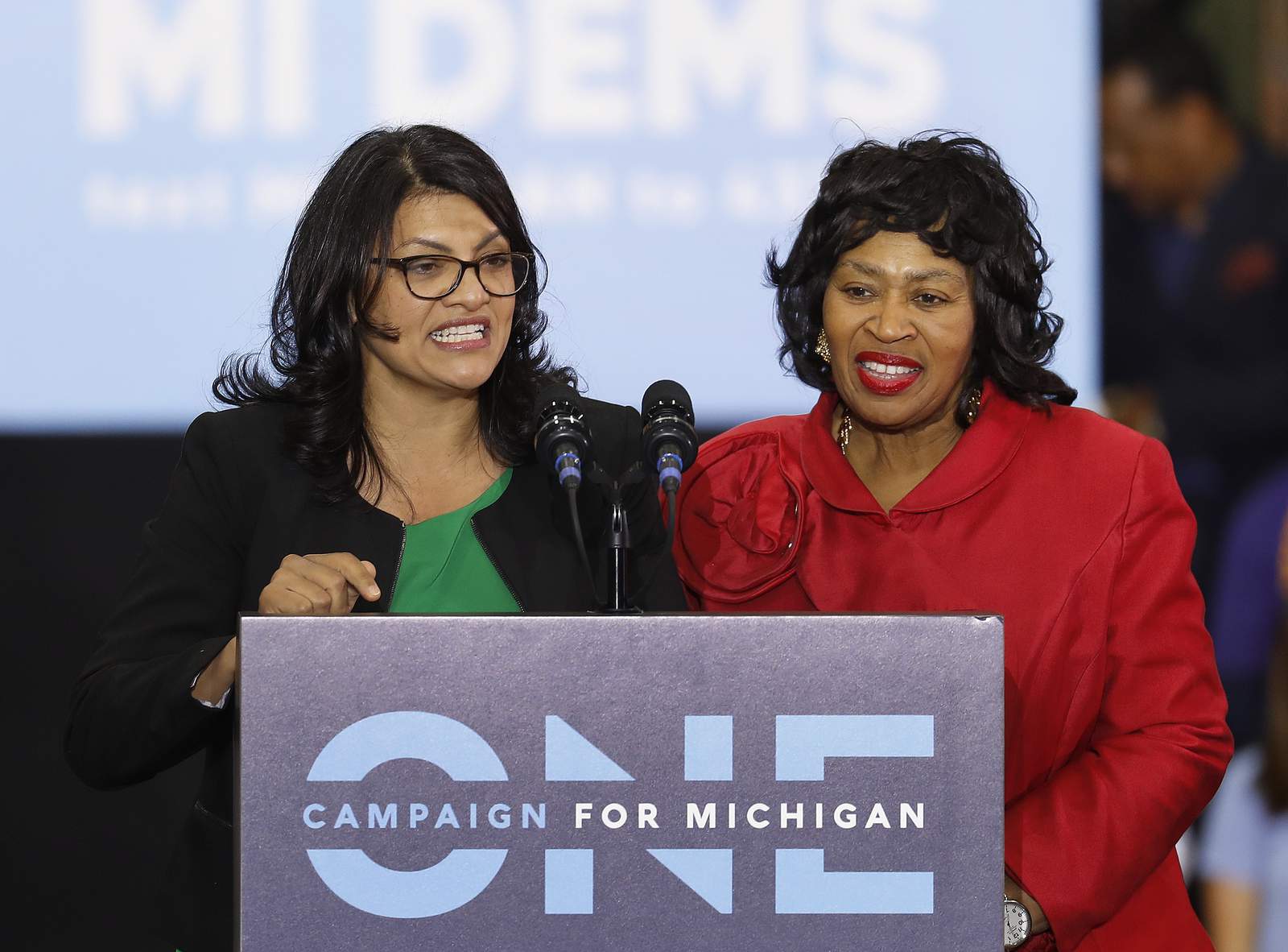 'Squad' member Tlaib may be vulnerable in tough primary