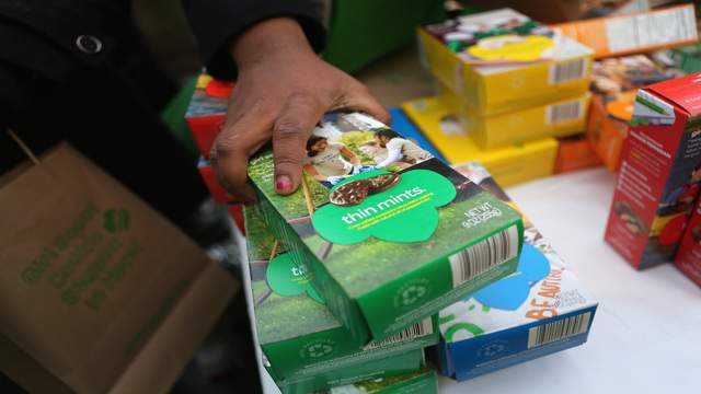 You can get Girl Scout Cookies delivered by Grubhub