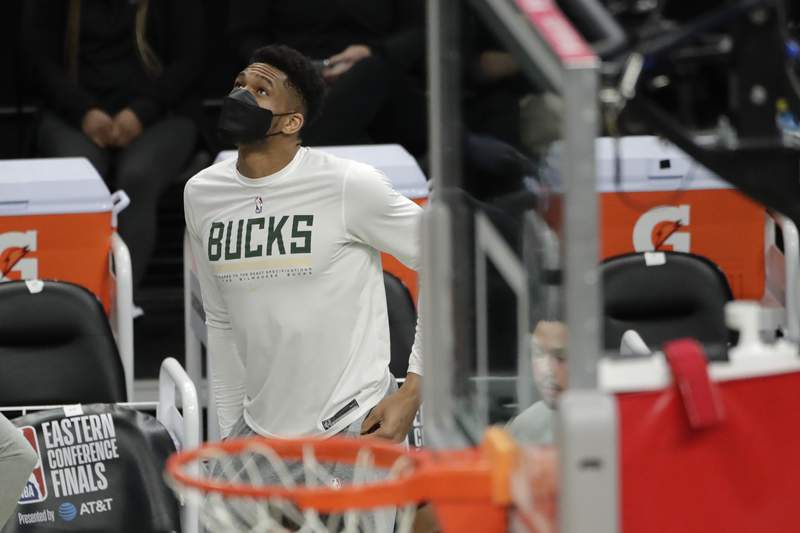 Bucks' Antetokounmpo out, Hawks' Young starting in Game 6