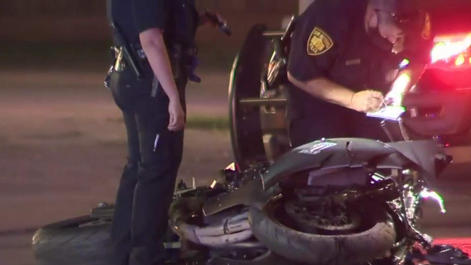 Motorcyclist hospitalized with life-threatening injuries after crash on Northwest Side, police say