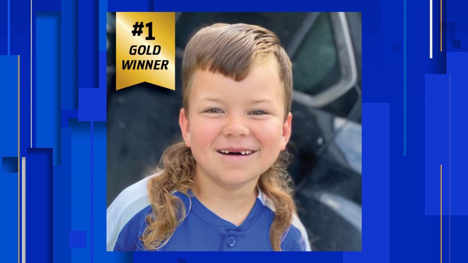 Texas boy wins first place in kids category for best mullet in the country