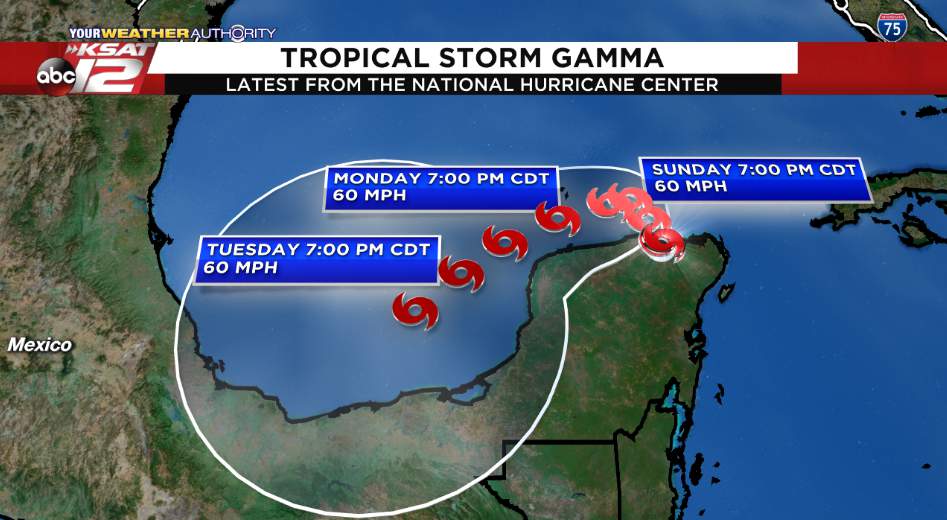 Tropical Storm Gamma has formed in the Caribbean