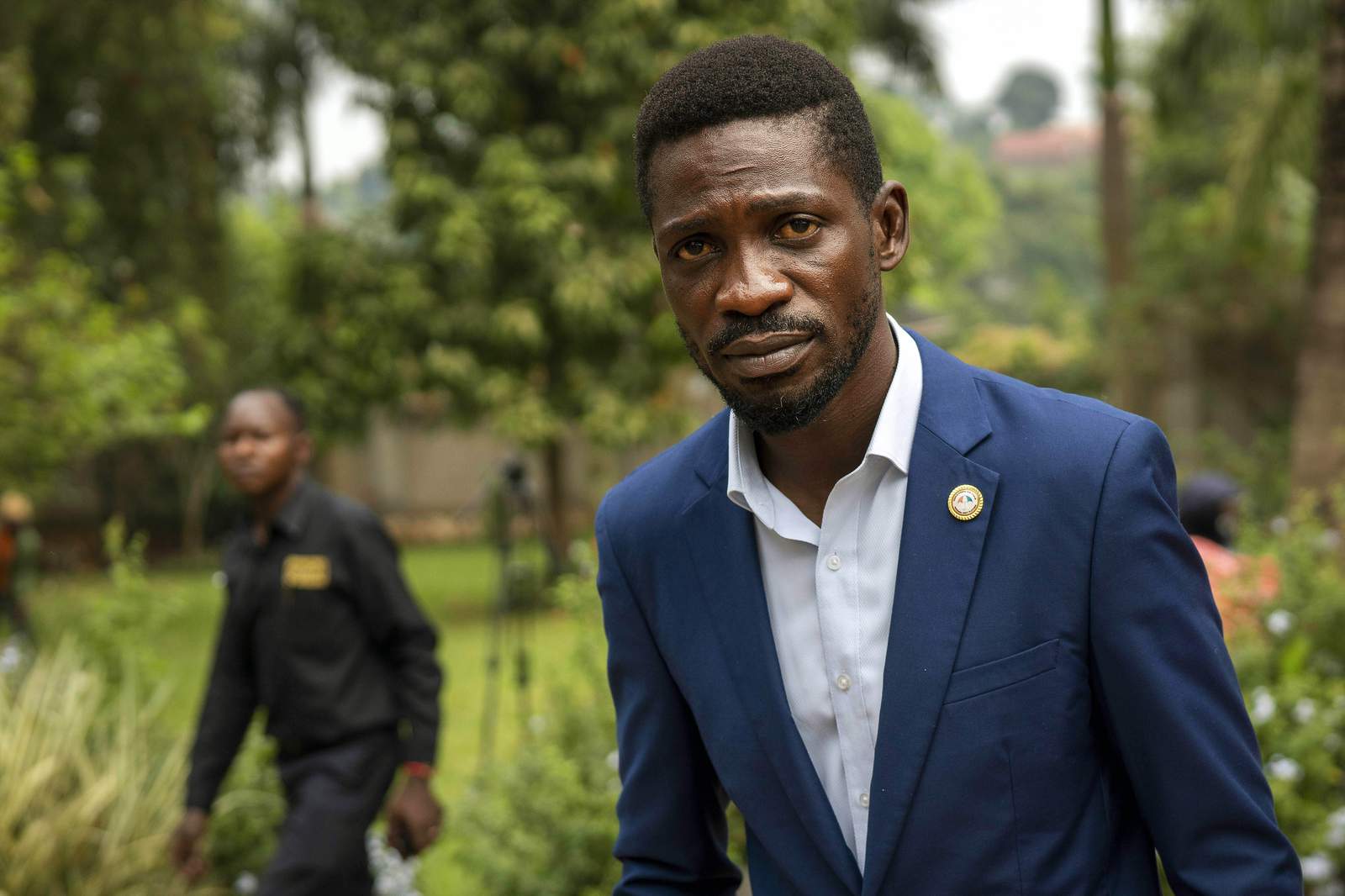 Uganda's Bobi Wine accuses president of staging vote 'coup'