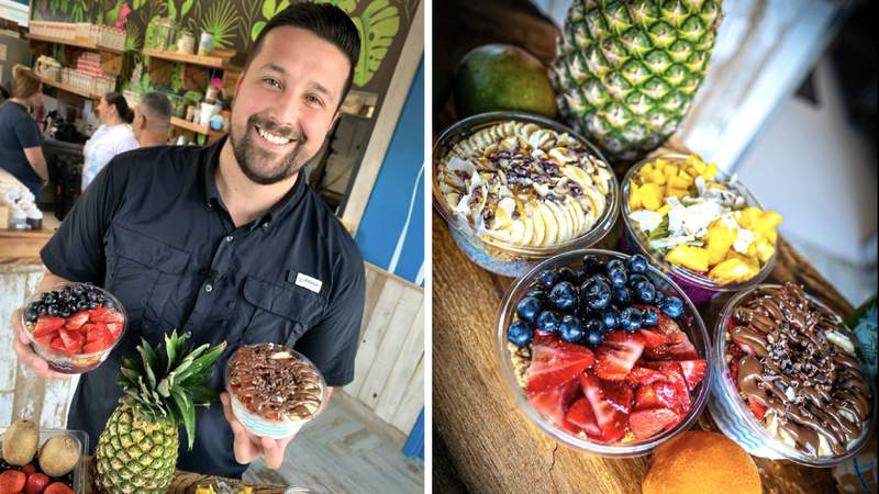 These Acai bowls, juices and shakes are packed with tropical island vibes