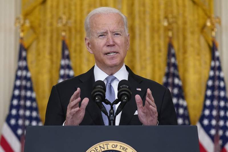 Biden defends decision to withdraw U.S. forces from Afghanistan