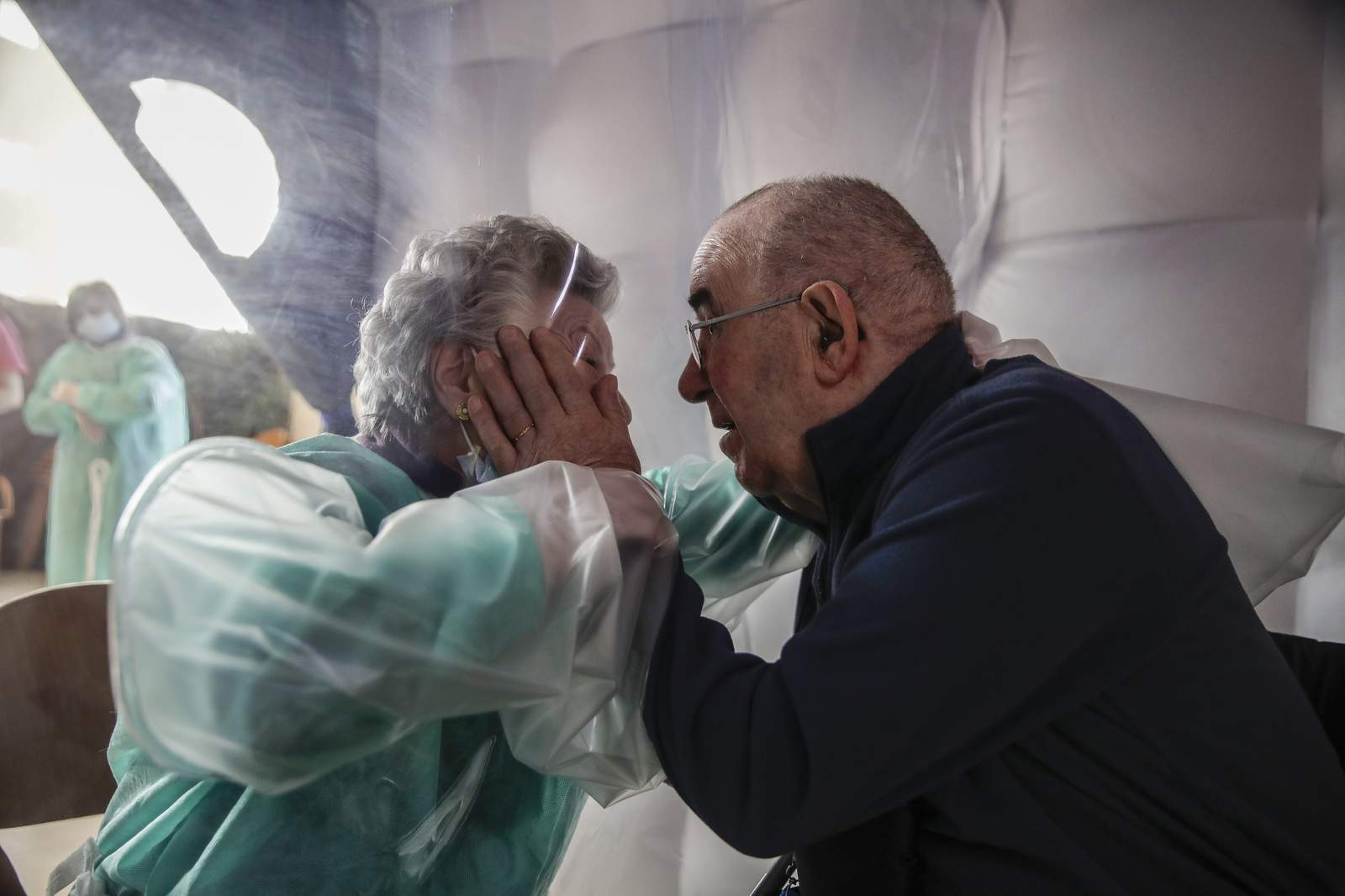 Hands touch: Italy's nursing homes emerge from COVID tunnel